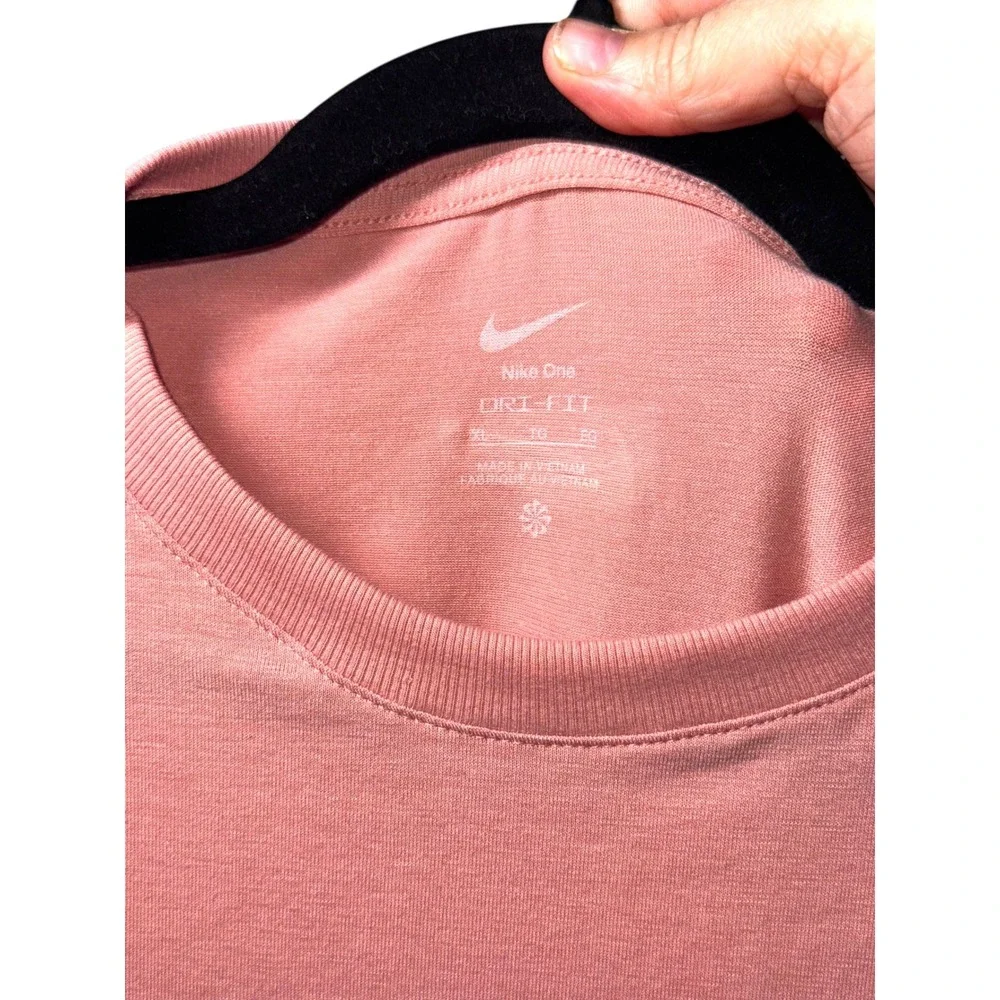 Nike One Dri-FIT Womens‎ Training T-Shirt Desert Berry Pink HJ1065-685 XL NWT